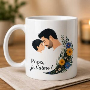 Mug Personnalisé  - Papa Je t'aime